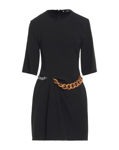 Shop Stella Mccartney Woman Mini Dress Black Size 4-6 Viscose, Acetate, Elastane