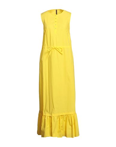 Manila Grace Woman Long Dress Yellow Size 10 Cotton