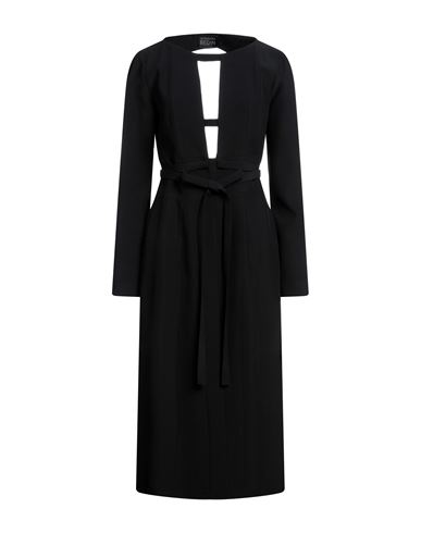 Giovanni Bedin Woman Midi Dress Black Size 6 Viscose, Acetate