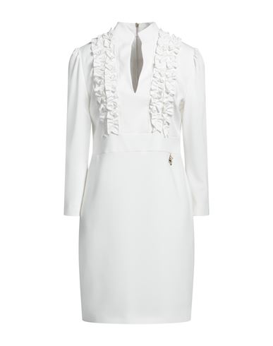 Revise Woman Mini Dress Off White Size L Polyester, Elastane