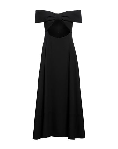 Shop Saint Laurent Woman Midi Dress Black Size 8 Wool
