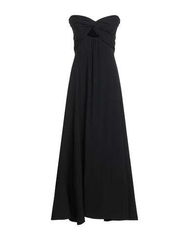 Saint Laurent Woman Maxi Dress Black Size 2 Acetate, Viscose