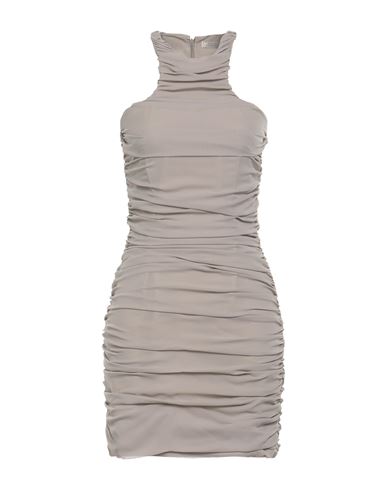 Nina Ricci Woman Mini Dress Light Grey Size 6 Silk, Polyamide, Elastane