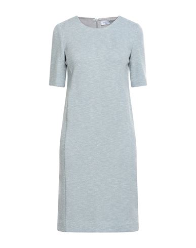 Shop Amina Rubinacci Woman Mini Dress Light Blue Size 12 Wool, Viscose, Polyamide, Virgin Wool