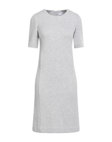 Shop Amina Rubinacci Woman Mini Dress Light Grey Size 8 Wool, Viscose, Polyamide, Virgin Wool