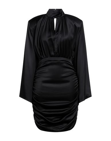 Maria Vittoria Paolillo Mvp Woman Mini Dress Black Size 8 Viscose, Polyester