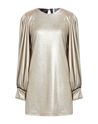 Le Volière Woman Mini Dress Gold Size M Polyester, Elastane