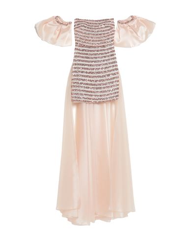 Soani Woman Short Dress Beige Size 10 Polyester