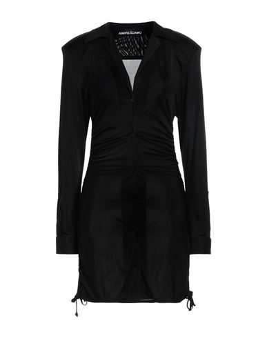 Andreädamo Andreādamo Woman Mini Dress Black Size M Viscose