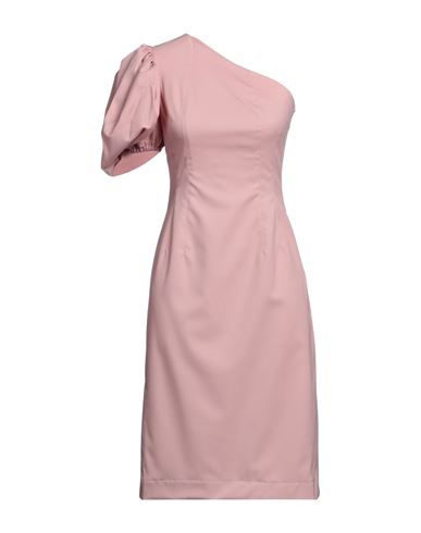 Liya Woman Midi Dress Pink Size 4 Wool, Acrylic