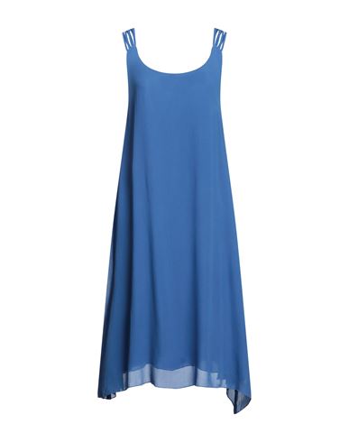 Elisa Cavaletti By Daniela Dallavalle Woman Midi Dress Slate Blue Size M Viscose