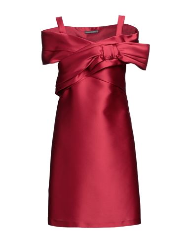 Alberta Ferretti Woman Midi Dress Brick Red Size 8 Polyester, Silk