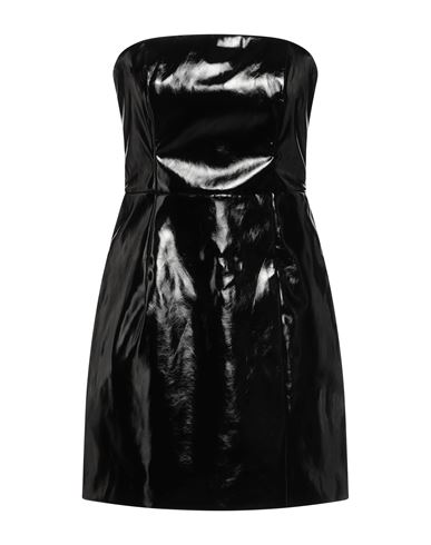 Glamorous Woman Short Dress Black Size 10 Polyurethane, Cotton