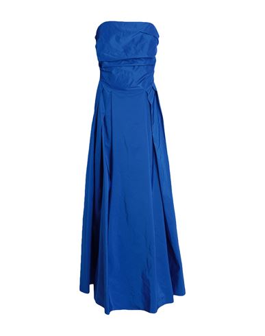 Clips Woman Maxi Dress Bright Blue Size 10 Polyester