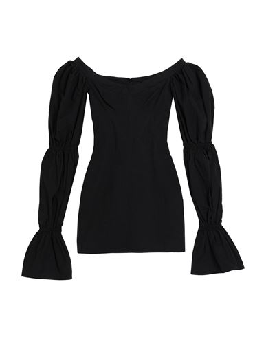 Natalie Rolt Woman Mini Dress Black Size 0 Cotton, Elastane