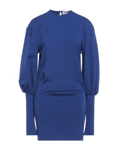 Attico The  Woman Mini Dress Blue Size 2 Rayon, Polyamide, Elastane