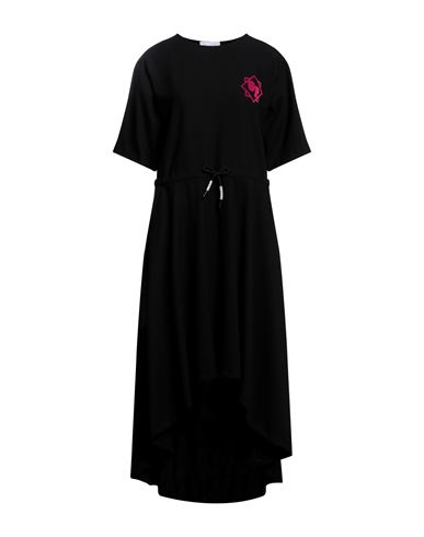 Gaelle Paris Gaëlle Paris Woman Midi Dress Black Size 4 Polyester, Viscose, Elastane