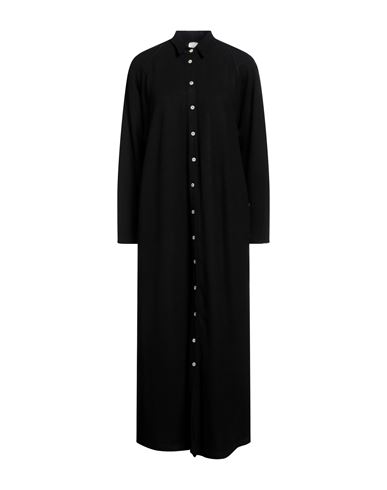 Alysi Woman Midi Dress Black Size 2 Viscose, Virgin Wool, Polyamide