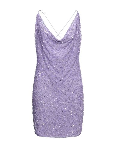 Retroféte Retrofête Woman Mini Dress Lilac Size S Nylon In Purple