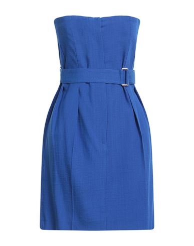 Victoria Beckham Woman Mini Dress Bright Blue Size 2 Viscose, Elastane