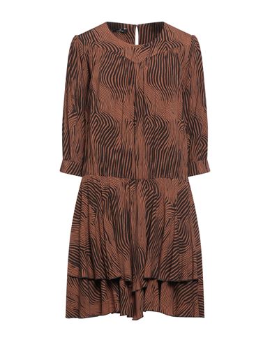 Mason's Woman Mini Dress Brown Size 6 Rayon