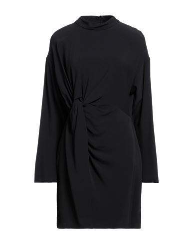 Erika Cavallini Woman Mini Dress Black Size 10 Viscose, Acetate