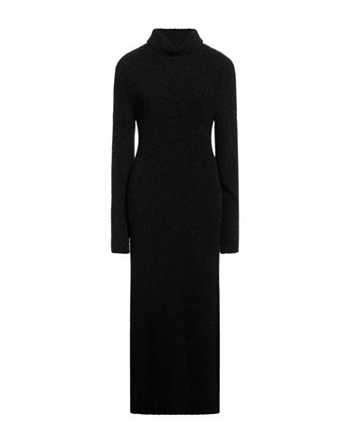 Jucca Woman Midi Dress Black Size L Acrylic, Alpaca Wool, Polyamide, Virgin Wool