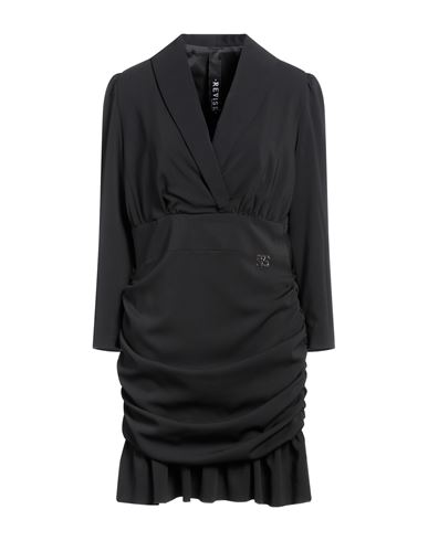 Revise Woman Mini Dress Black Size L Polyester, Elastane