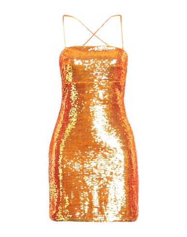 Glamorous Woman Short Dress Orange Size 10 Polyester