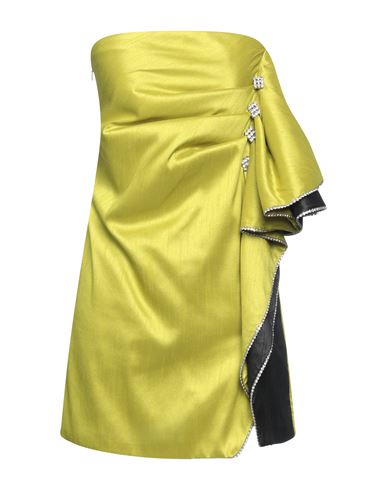 Cinqrue Woman Short Dress Acid Green Size M Polyester