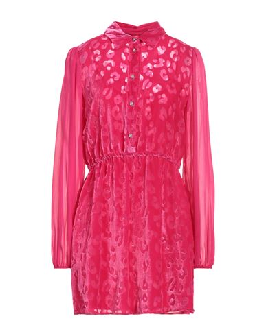 Max & Co . Woman Mini Dress Fuchsia Size 8 Viscose, Polyamide In Pink