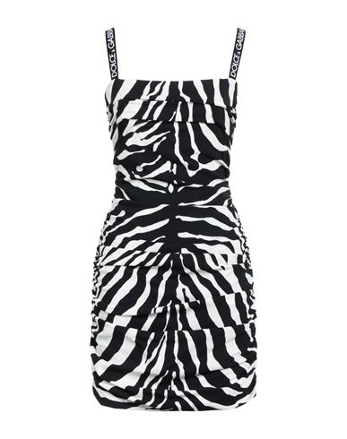 Shop Dolce & Gabbana Woman Mini Dress Black Size 10 Viscose, Elastane, Polyester, Polyamide
