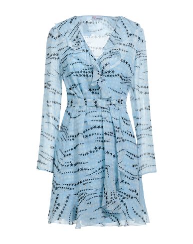 Red Valentino Woman Mini Dress Sky Blue Size 6 Polyester