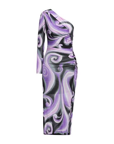 House Of Holland Woman Midi Dress Purple Size 4 Polyester, Elastane