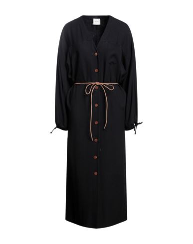 Alysi Woman Midi Dress Black Size 2 Viscose, Wool