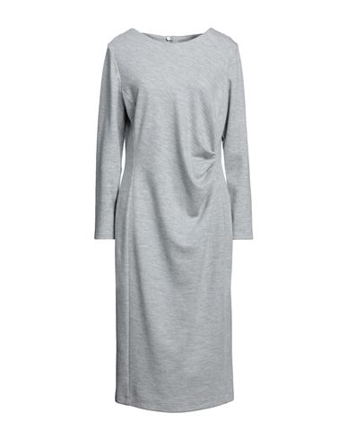 Natan Woman Midi Dress Grey Size 16 Wool