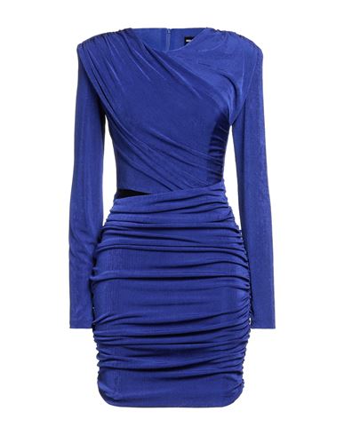 House Of Holland Woman Mini Dress Blue Size 10 Polyester, Elastane