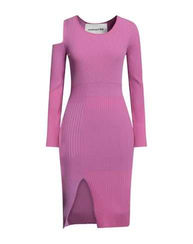 Andersson Bell Woman Midi Dress Fuchsia Size M Viscose, Polyester In Pink