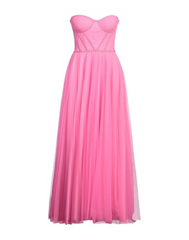 19:13 Dresscode Woman Maxi Dress Fuchsia Size 6 Polyester In Pink
