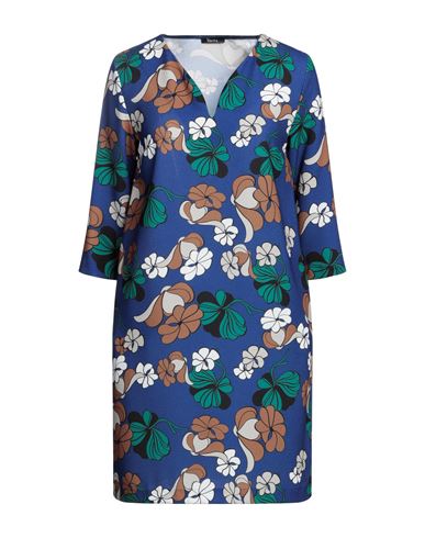 Hanita Woman Mini Dress Bright Blue Size Xs Polyester, Elastane