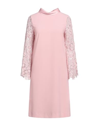 D-exterior D. Exterior Woman Midi Dress Pink Size 12 Cotton, Polyester, Elastane