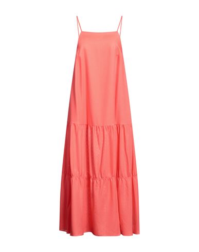 Mother Of Pearl Woman Midi Dress Coral Size 12 Lyocell In Red