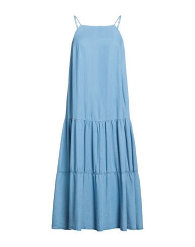 Mother Of Pearl Woman Midi Dress Sky Blue Size 12 Lyocell
