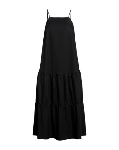 Mother Of Pearl Woman Midi Dress Black Size 12 Lyocell, Organic Cotton, Elastane