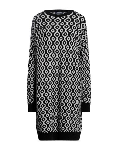 's Max Mara Woman Mini Dress Black Size M Wool, Mohair Wool, Polyamide, Cashmere, Elastane
