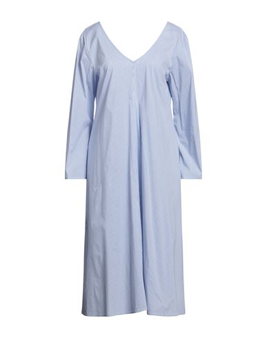 Shop Shirtaporter Woman Midi Dress Blue Size 10 Cotton, Polyamide, Elastane