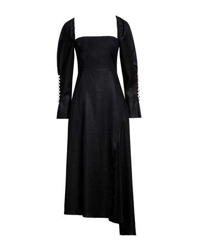 Mother Of Pearl Woman Midi Dress Black Size 2-4 Lyocell