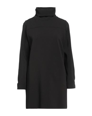 Department 5 Woman Mini Dress Black Size 4 Polyester, Elastane