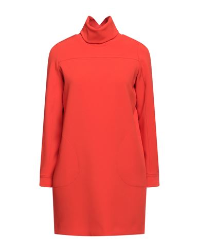 Department 5 Woman Mini Dress Tomato Red Size 2 Polyester, Elastane