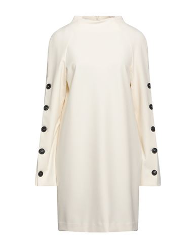 Erika Cavallini Woman Mini Dress Off White Size 4 Polyester, Viscose, Elastane